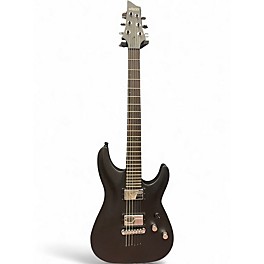 Used Schecter Guitar Research C1 Platinum Blackout Black Solid Body Electric Guitar