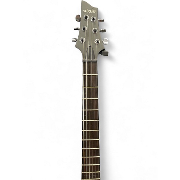 Used Schecter Guitar Research C1 Platinum Blackout Black Solid Body Electric Guitar
