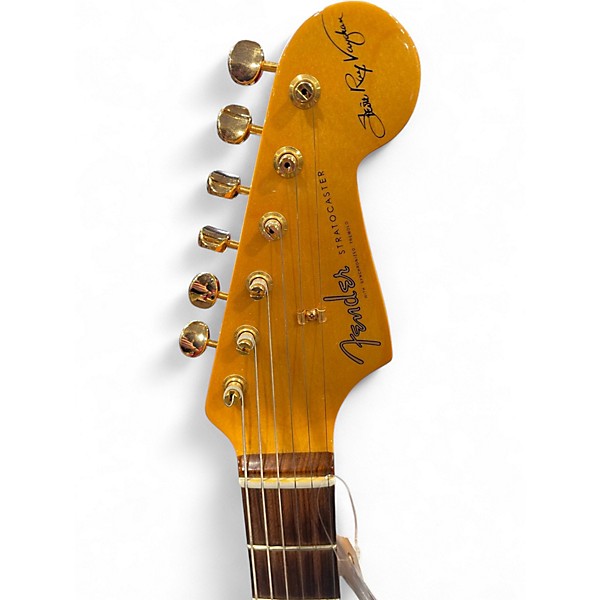 Used Fender Artist Series Stevie Ray Vaughan Stratocaster 3 Color Sunburst Solid Body Electric Guitar