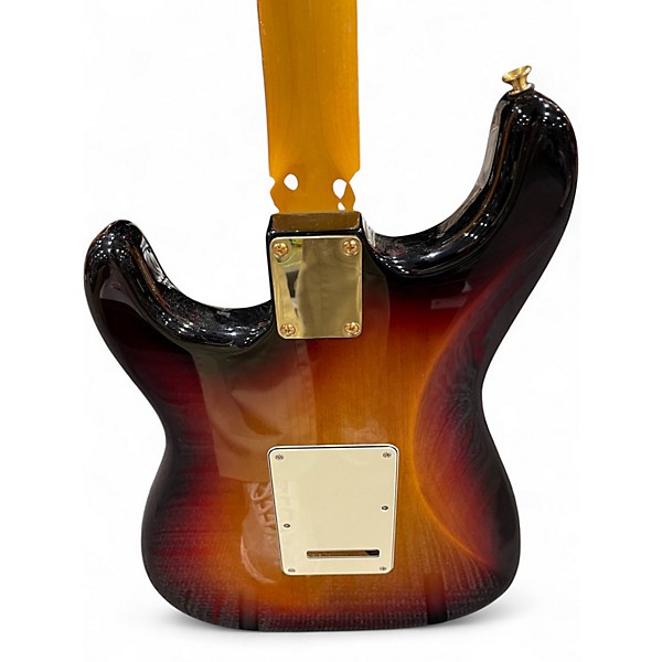 Used Fender Artist Series Stevie Ray Vaughan Stratocaster 3 Color Sunburst Solid Body Electric Guitar