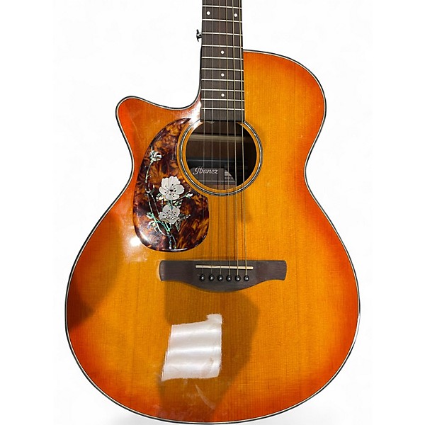 Used Ibanez Aeg58L Violin Burst Acoustic Guitar