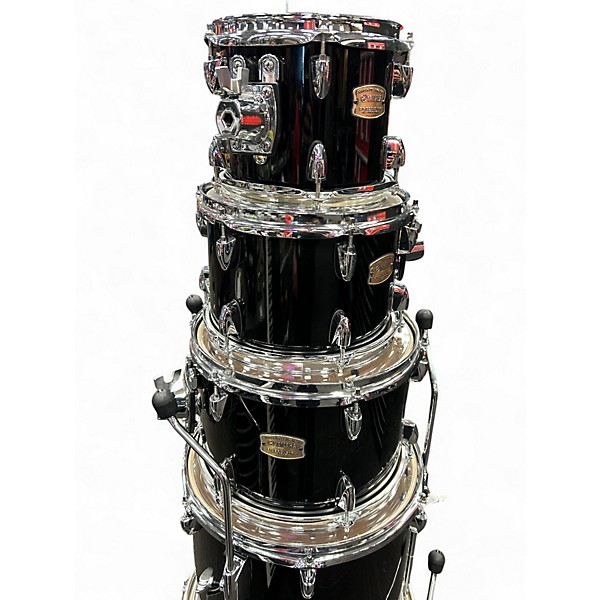 Used Yamaha 6 Piece Stage Custom KIT Trans Black Drum Kit