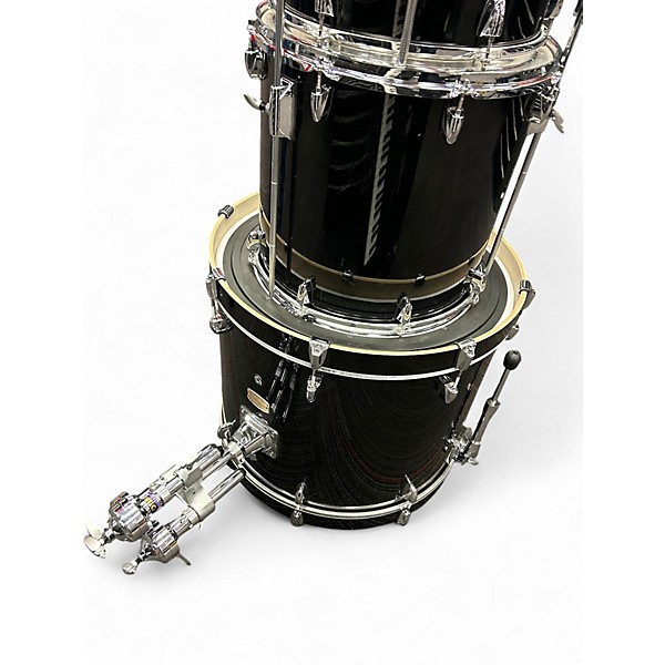 Used Yamaha 6 Piece Stage Custom KIT Trans Black Drum Kit