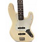 Used Fender Standard Jazz Bass Olympic White Electric Bass Guitar