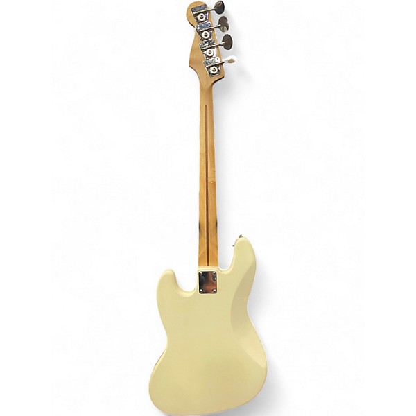 Used Fender Standard Jazz Bass Olympic White Electric Bass Guitar