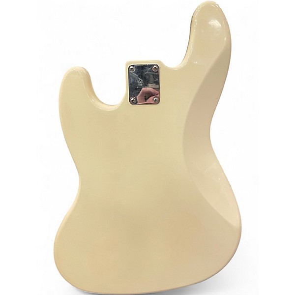 Used Fender Standard Jazz Bass Olympic White Electric Bass Guitar