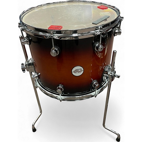 Used DW 4 Piece design series 4 piece sunburst Drum Kit