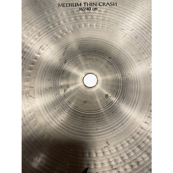 Used Zildjian 16in A Series Medium Thin Crash Cymbal