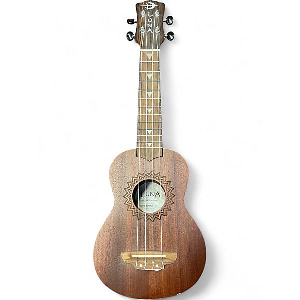 Used Luna uke vm soprano Mahogany Ukulele