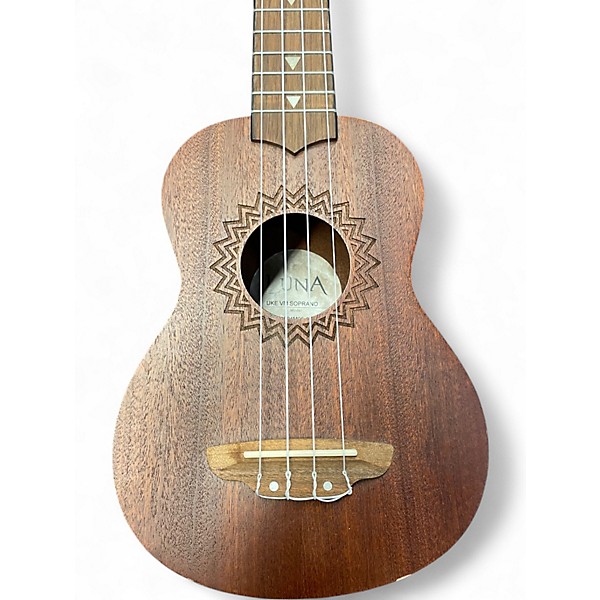 Used Luna uke vm soprano Mahogany Ukulele