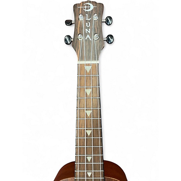 Used Luna uke vm soprano Mahogany Ukulele