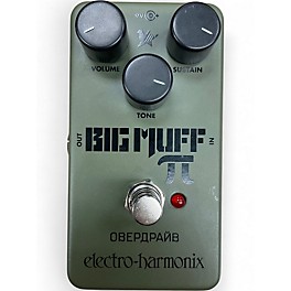 Used Electro-Harmonix Green Russian Big Muff Pi Fuzz Effect Pedal