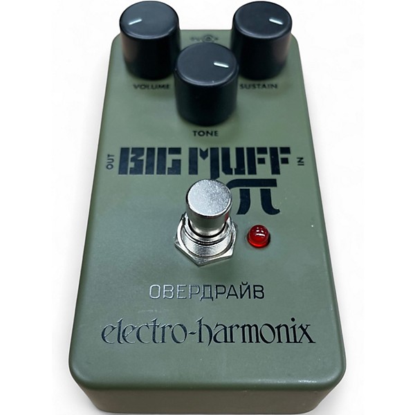 Used Electro-Harmonix Green Russian Big Muff Pi Fuzz Effect Pedal