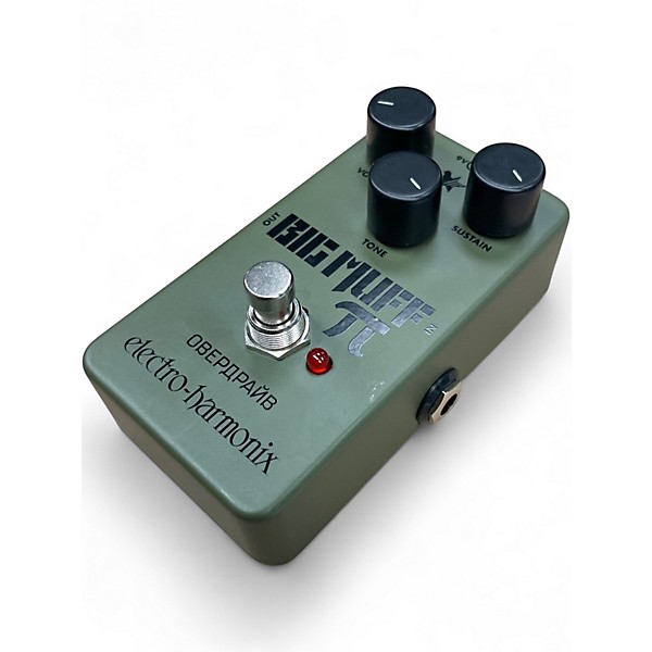 Used Electro-Harmonix Green Russian Big Muff Pi Fuzz Effect Pedal