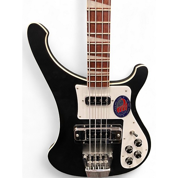 Used Rickenbacker 4003 Jetglo Black Electric Bass Guitar