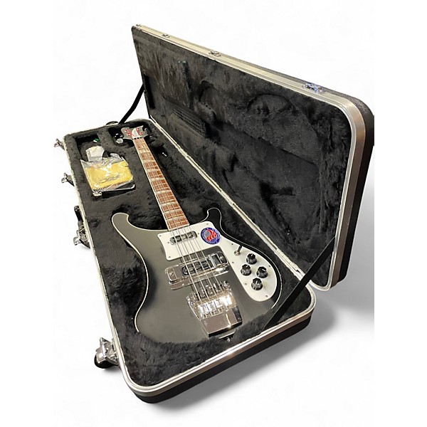 Used Rickenbacker 4003 Jetglo Black Electric Bass Guitar