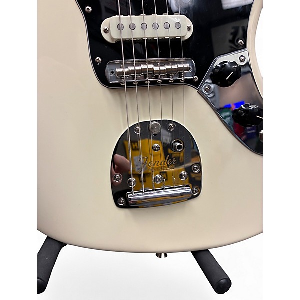 Used Fender American Professional Jaguar Olympic White Solid Body Electric Guitar