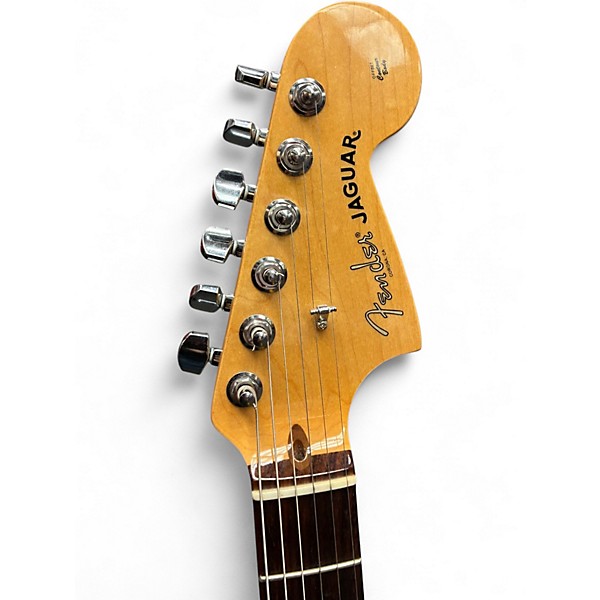 Used Fender American Professional Jaguar Olympic White Solid Body Electric Guitar