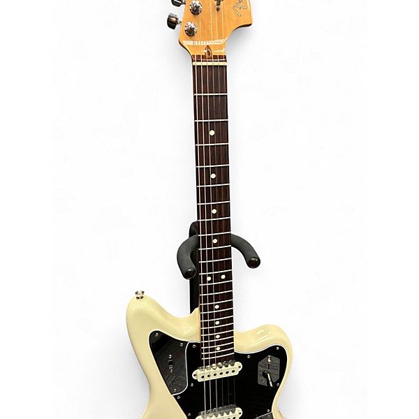 Used Fender American Professional Jaguar Olympic White Solid Body Electric Guitar