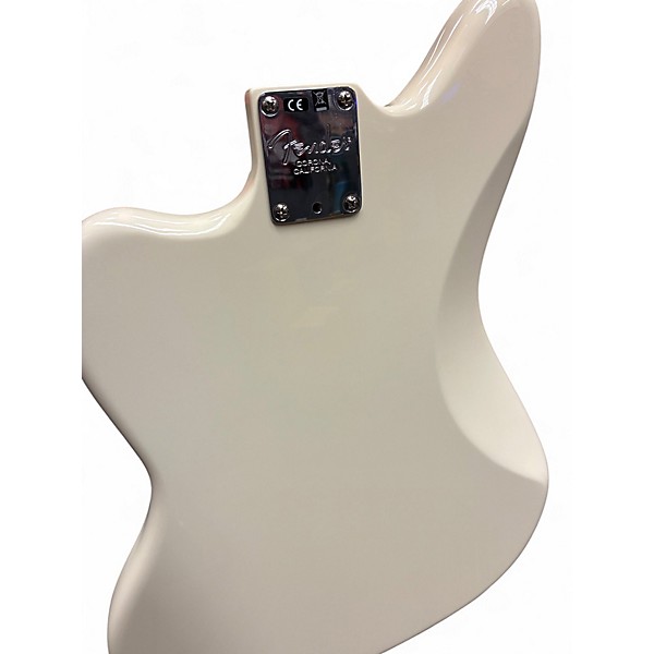 Used Fender American Professional Jaguar Olympic White Solid Body Electric Guitar