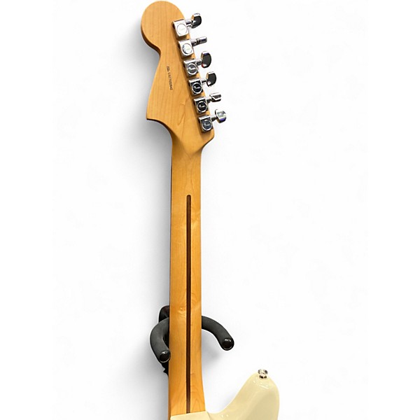 Used Fender American Professional Jaguar Olympic White Solid Body Electric Guitar