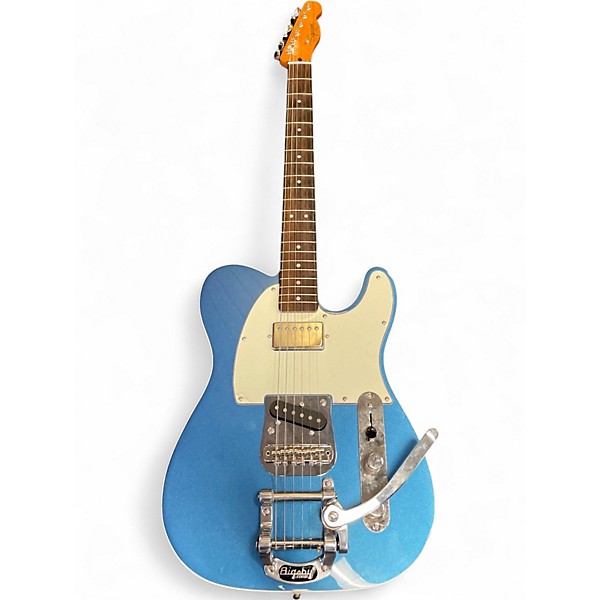 Used Squier CLASSIC VIBE TELECASTER WITH BIGSBY Blue Solid Body Electric Guitar