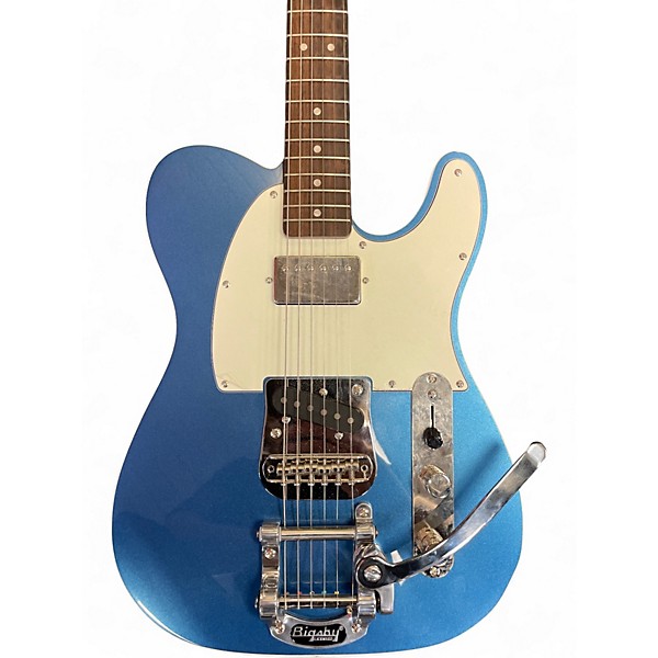 Used Squier CLASSIC VIBE TELECASTER WITH BIGSBY Blue Solid Body Electric Guitar