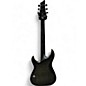 Used Schecter Guitar Research KM-6  Trans Black Solid Body Electric Guitar