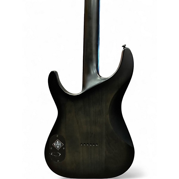 Used Schecter Guitar Research KM-6  Trans Black Solid Body Electric Guitar