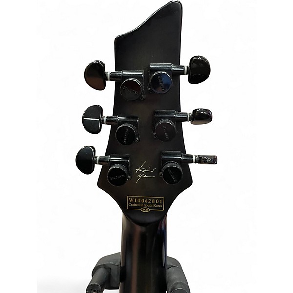 Used Schecter Guitar Research KM-6  Trans Black Solid Body Electric Guitar