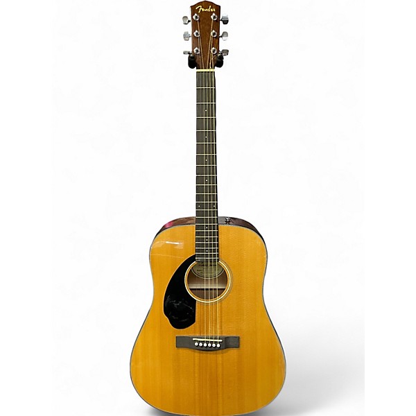 Used Fender CD60S Dreadnought LH Natural Acoustic Guitar