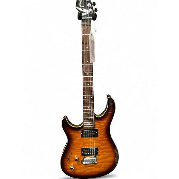 Used Peavey exp limited series LH Tiger Eye Solid Body Electric Guitar