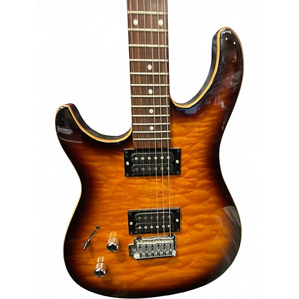 Used Peavey exp limited series LH Tiger Eye Solid Body Electric Guitar