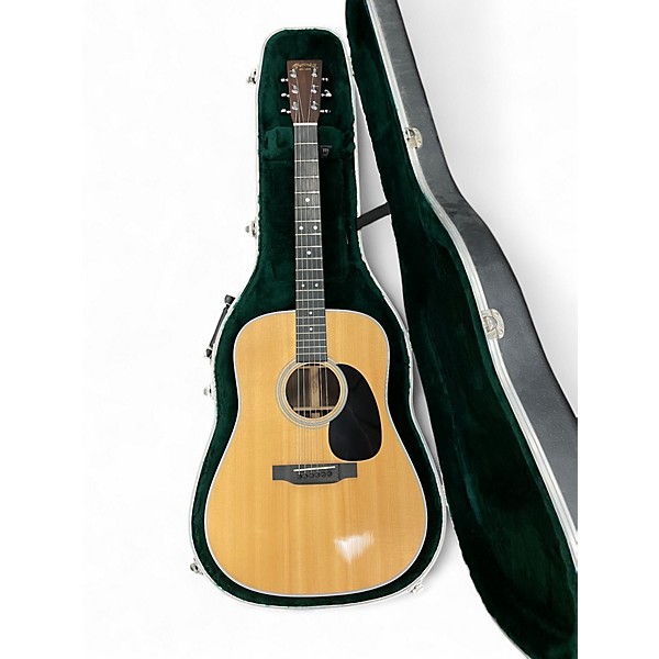 Used 2017 Martin D28E Natural Acoustic Electric Guitar