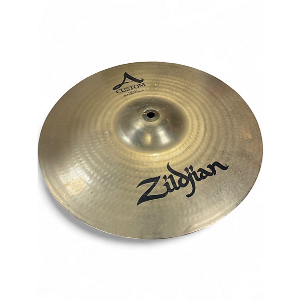 Used Zildjian 14in A Custom Hi Hat Pair Cymbal