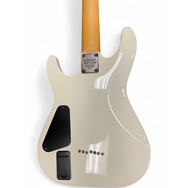 Used Schecter Guitar Research Demon 7 String Vintage White Solid Body Electric Guitar
