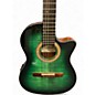 Used Ibanez ga35fm Green Classical Acoustic Electric Guitar