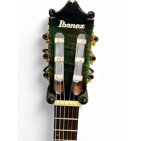 Used Ibanez ga35fm Green Classical Acoustic Electric Guitar
