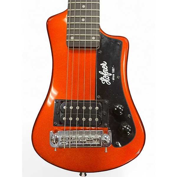 Used Hofner Contemporary Shorty Orange Electric Guitar