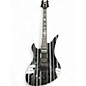 Used Schecter Guitar Research Synyster Gates Signature Custom Left Handed Black with Silver Pinstripes Electric Guitar thumbnail