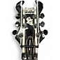 Used Schecter Guitar Research Synyster Gates Signature Custom Left Handed Black with Silver Pinstripes Electric Guitar