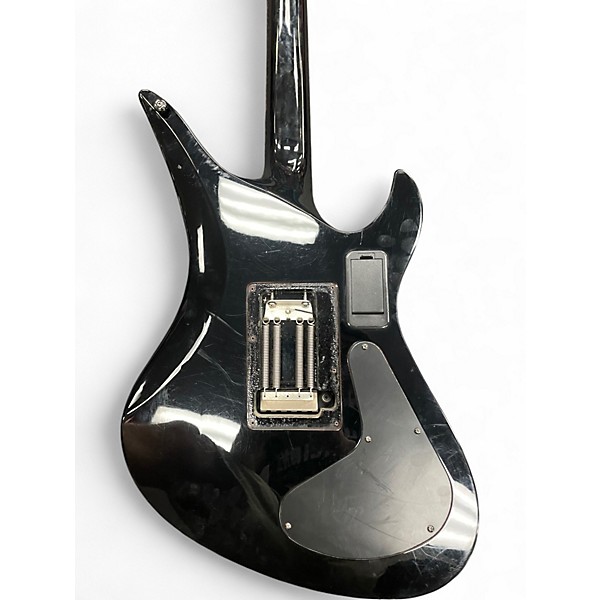 Used Schecter Guitar Research Synyster Gates Signature Custom Left Handed Black with Silver Pinstripes Electric Guitar