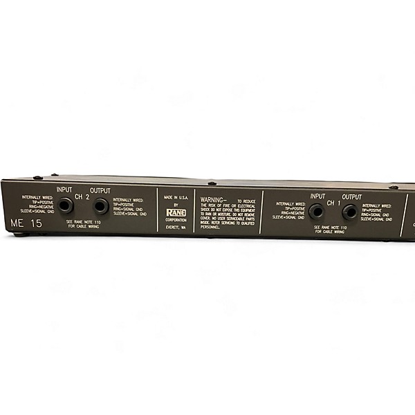 Used RANE ME15 Dual 15 Band Equalizer