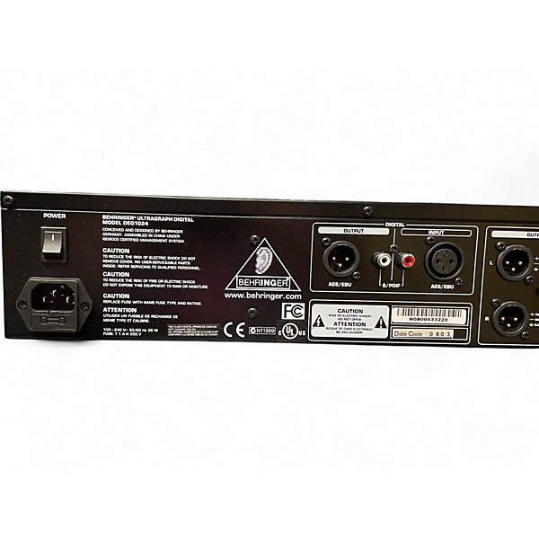 Used Behringer DEQ1024 Ultragraph Equalizer
