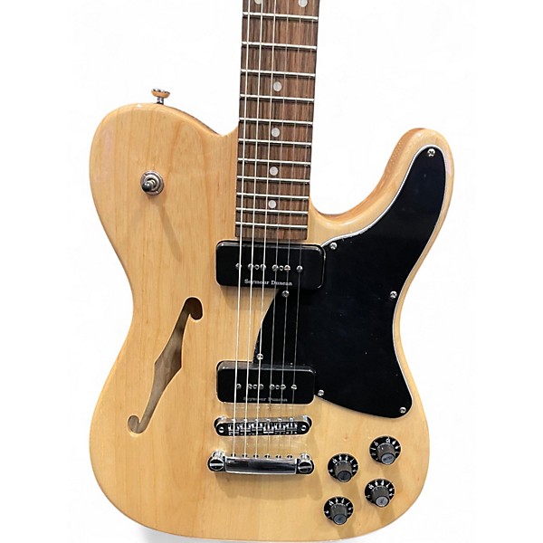 Used Fender JA90 Jim Adkins Thinline Telecaster Natural Hollow Body Electric Guitar