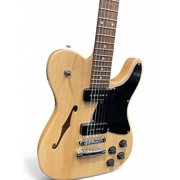 Used Fender JA90 Jim Adkins Thinline Telecaster Natural Hollow Body Electric Guitar