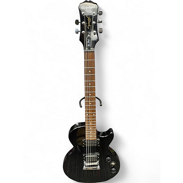 Used Epiphone Les Paul Special II Trans Black Solid Body Electric Guitar