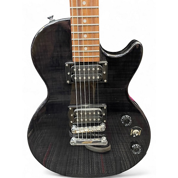 Used Epiphone Les Paul Special II Trans Black Solid Body Electric Guitar
