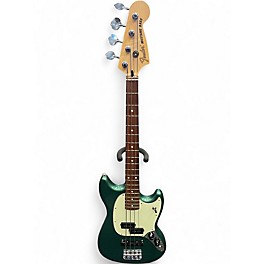 Used Fender Mustang Bass Sherwood Green Metallic Electric Bass Guitar