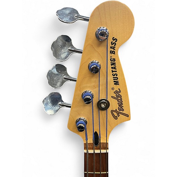 Used Fender Mustang Bass Sherwood Green Metallic Electric Bass Guitar